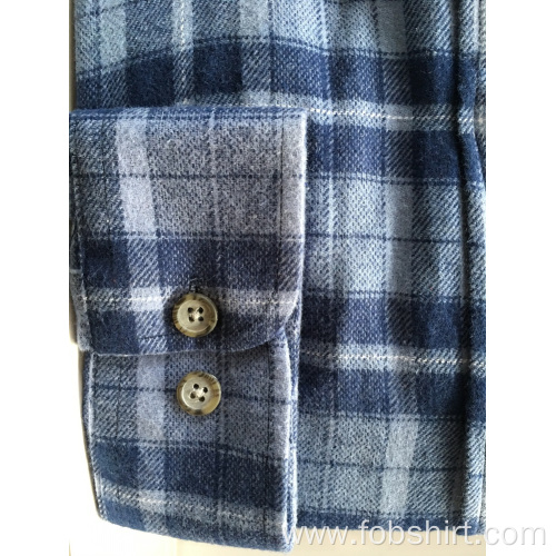 China Men Business Flannel Fabric Shirt Supplier